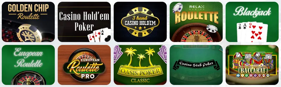 Jeux de table au OSIRIS CASINO