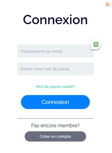 Connexion des membres du OSIRIS CASINO