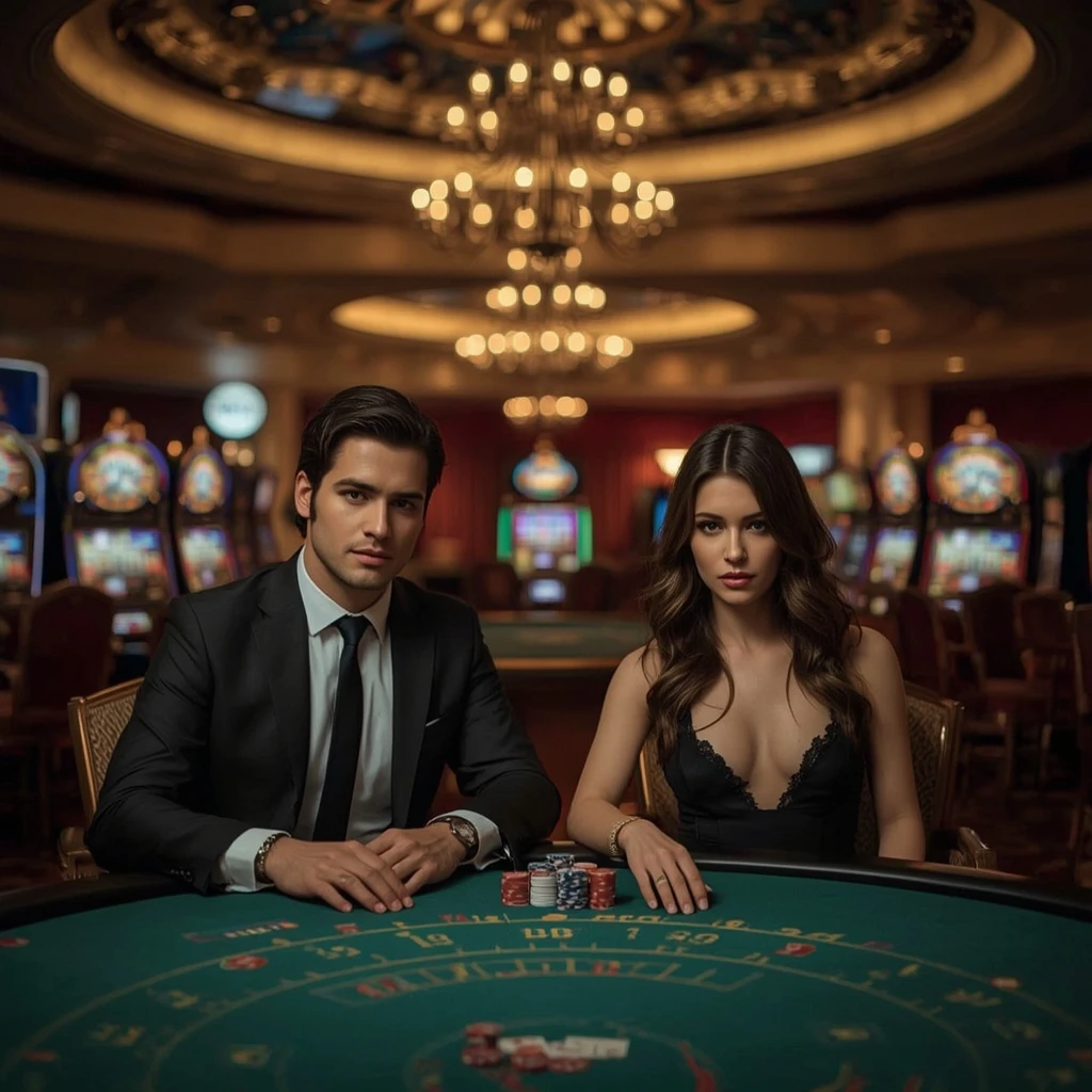 Deux joueurs de poker dans un Osiris Casino